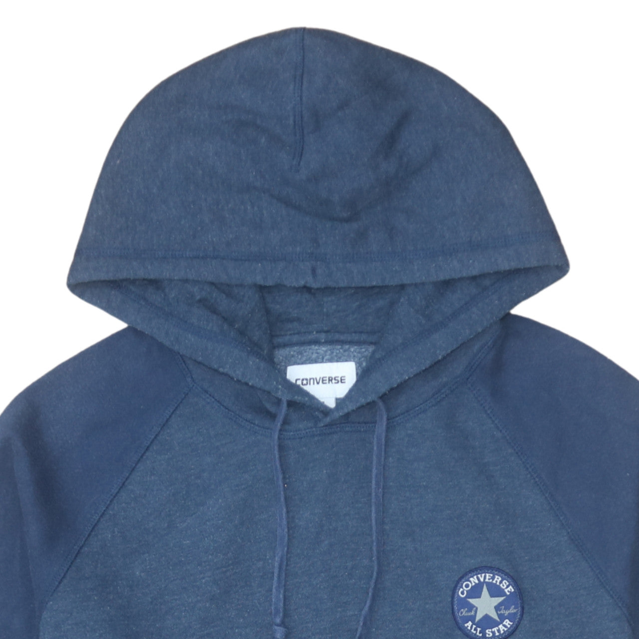 Converse Men's Blue Pullover Hoodie M Regular Fit Cotton Blend