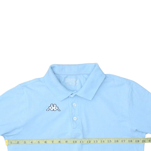 Kappa Men’s Blue Cotton Short Sleeve Polo Shirt Medium