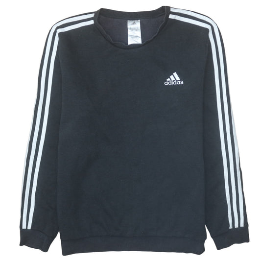 Adidas Men’s Black Crew Neck Pullover Sweatshirt L Sports Fleece