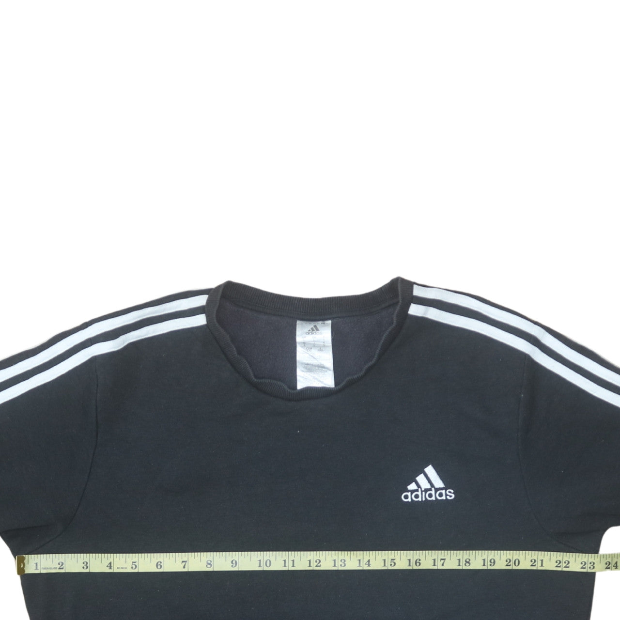 Adidas Men’s Black Crew Neck Pullover Sweatshirt L Sports Fleece