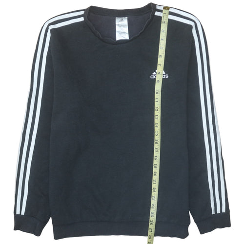 Adidas Men’s Black Crew Neck Pullover Sweatshirt L Sports Fleece