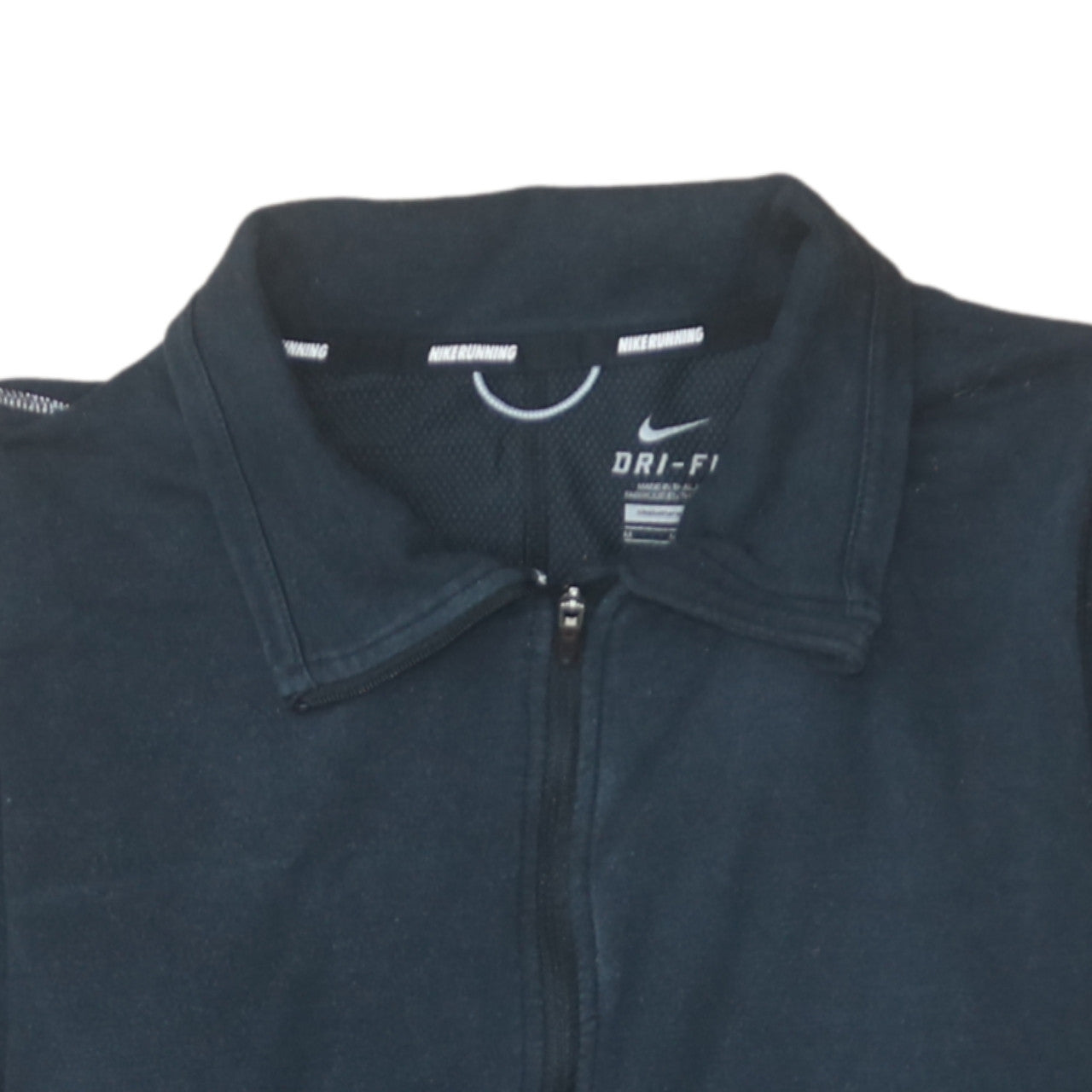 Nike Women Black Dri-FIT Full Zip Hoodie Jacket M Running