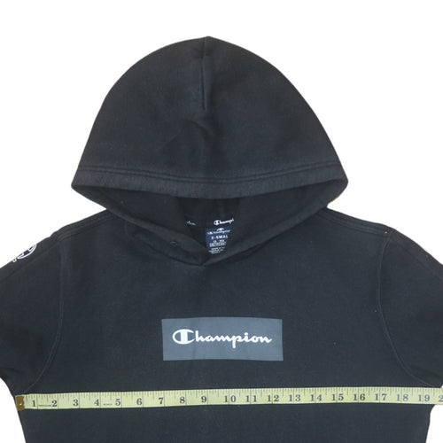 Champion Men's Black XS Pullover Hoodie with Logo Graphic