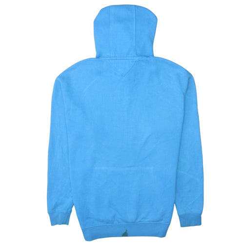 Tommy Jeans Men’s Blue Pullover Hoodie L Relaxed Fit Embroidered Logo