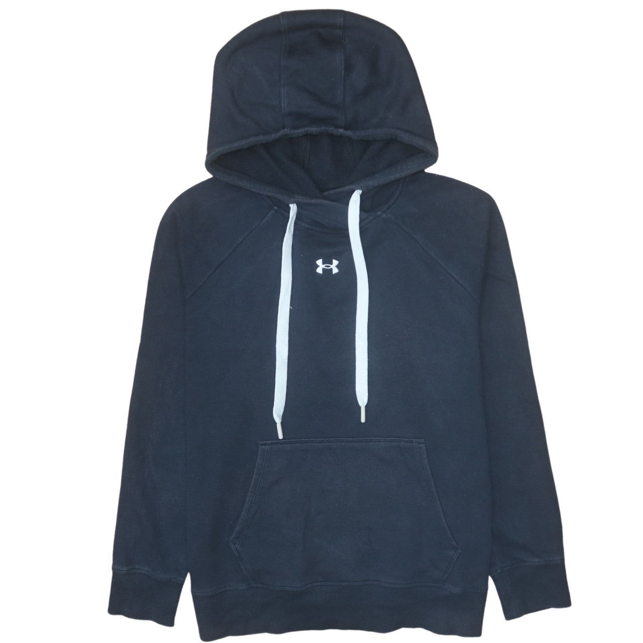 Under Armour Mens Black M Pullover Hoodie Cotton Blend Loose Fit