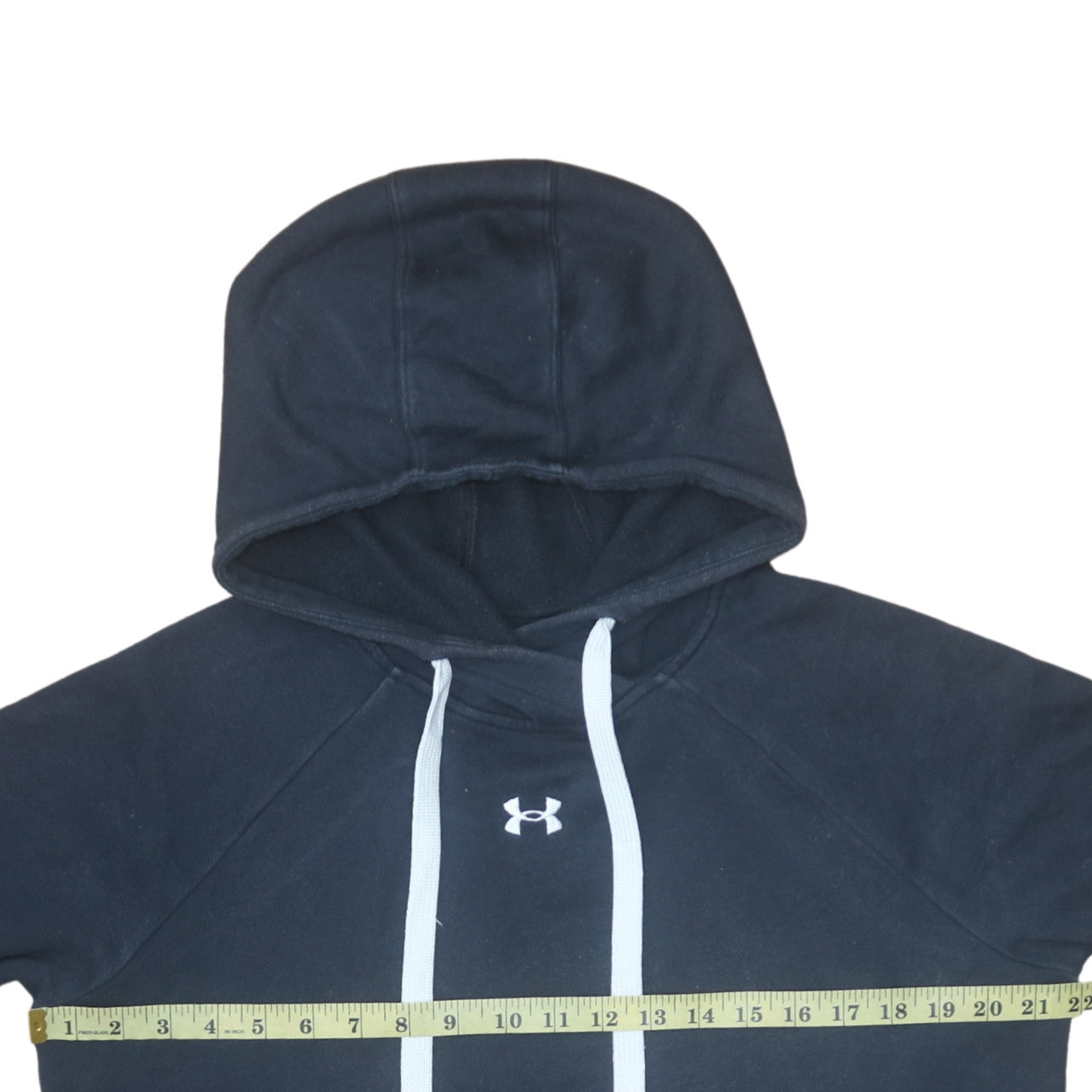 Under Armour Mens Black M Pullover Hoodie Cotton Blend Loose Fit