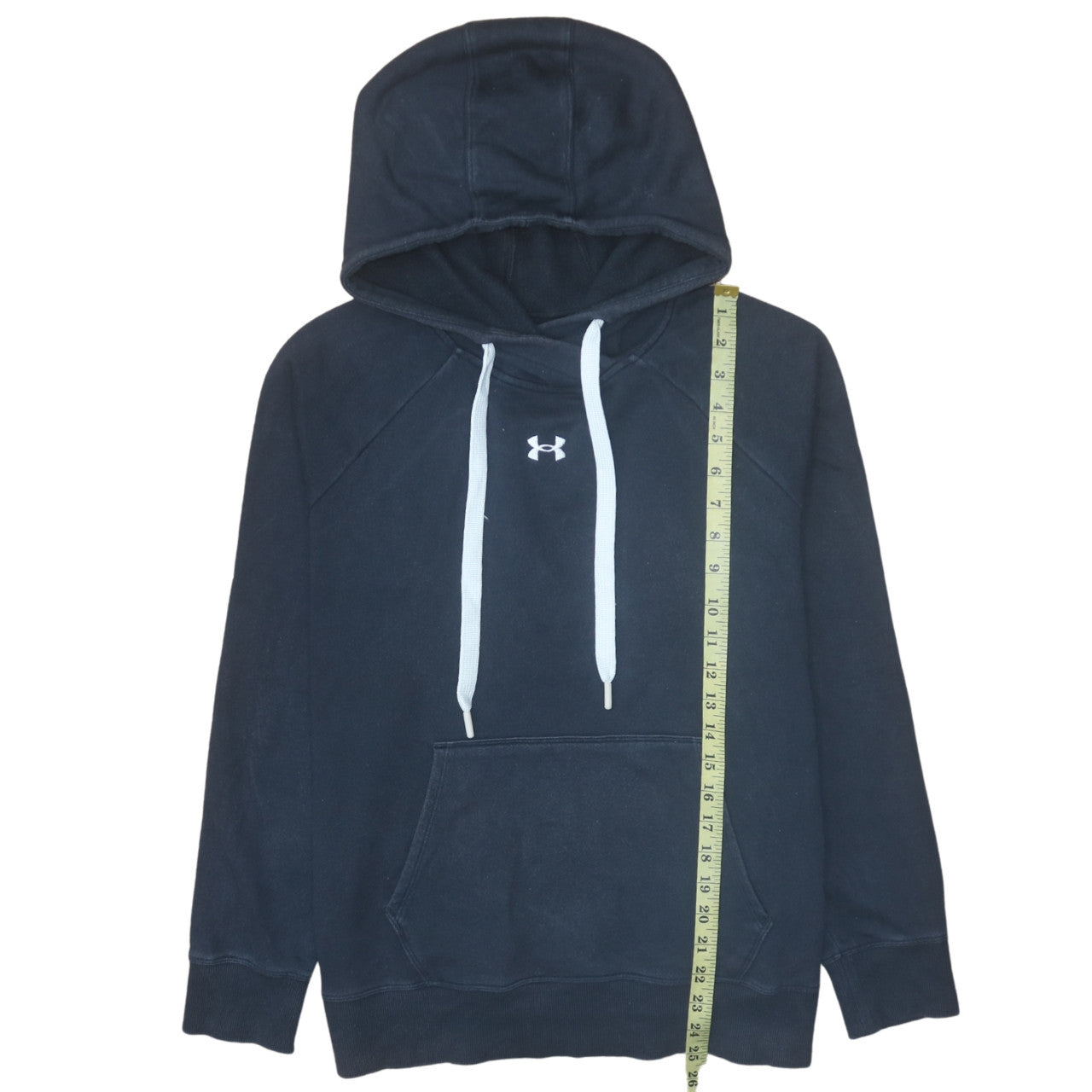 Under Armour Mens Black M Pullover Hoodie Cotton Blend Loose Fit