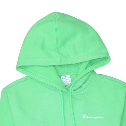 Champion Womens Green XS Pullover Hoodie Cotton Blend Casual