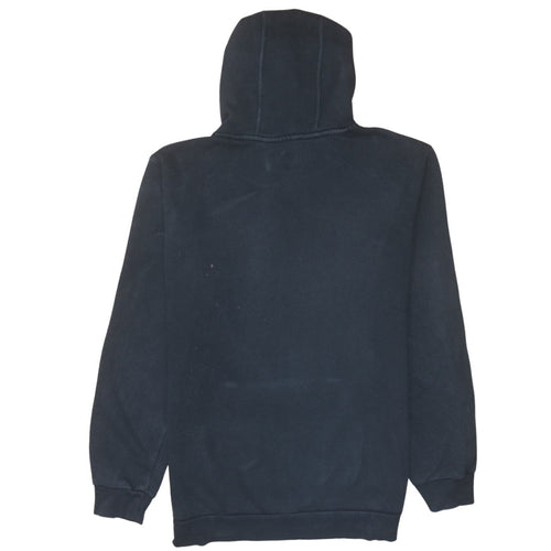 Adidas Mens Black Pullover Hoodie M Fleece Graphic Logo Sweatshirt