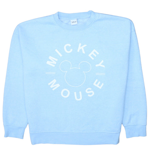 Disney Primark Women Blue Mickey Mouse Pullover Sweatshirt Size M