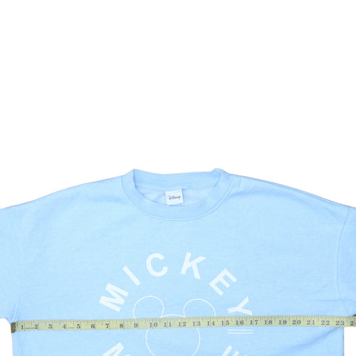 Disney Primark Women Blue Mickey Mouse Pullover Sweatshirt Size M
