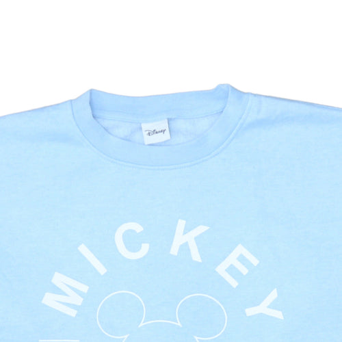 Disney Primark Women Blue Mickey Mouse Pullover Sweatshirt Size M