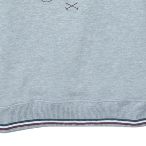 Santa Monica Polo Club Boys Grey 13 Years 1/4 Zip Sweatshirt