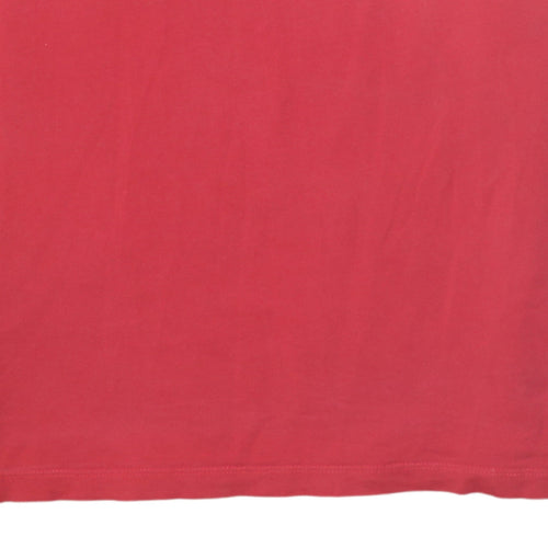 Hugo Boss Mens Red Logo Crew Neck Short Sleeve T-Shirt Size L