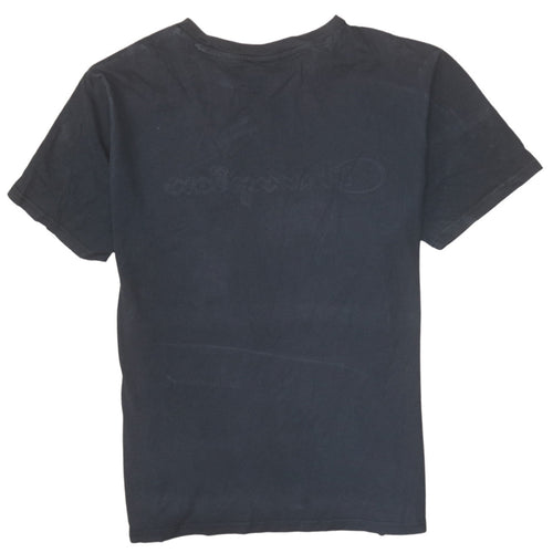 Champion Men's Black Large Embroidered Logo Short Sleeve T-Shirt