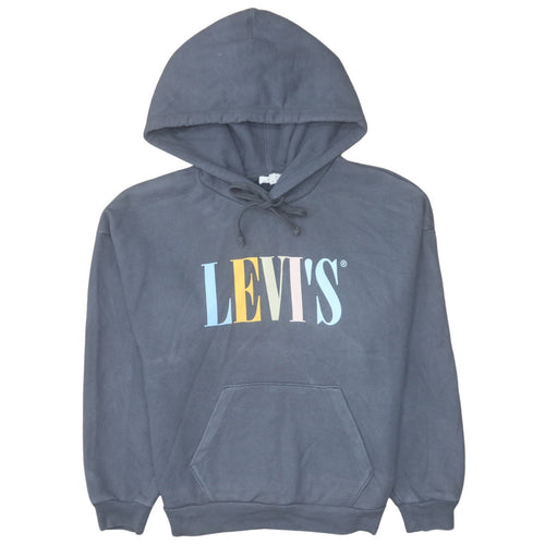 Levi's Women's Black Pullover Hoodie Small Graphic Print Logo
