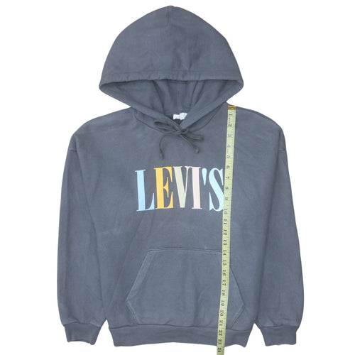 Levi's Women's Black Pullover Hoodie Small Graphic Print Logo