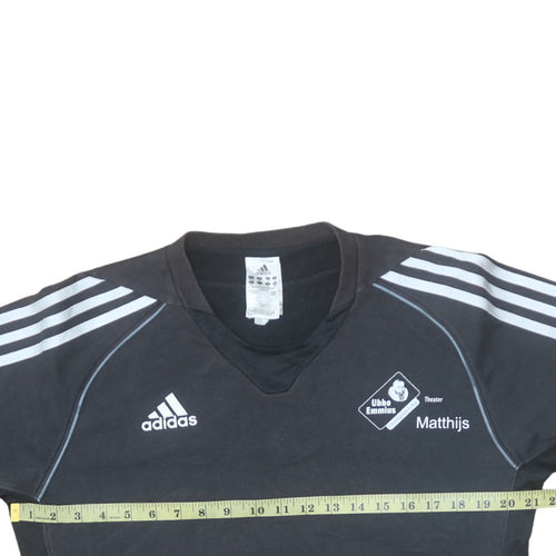 Adidas Men's Black Pullover Sweatshirt M Climalite Football Training Top