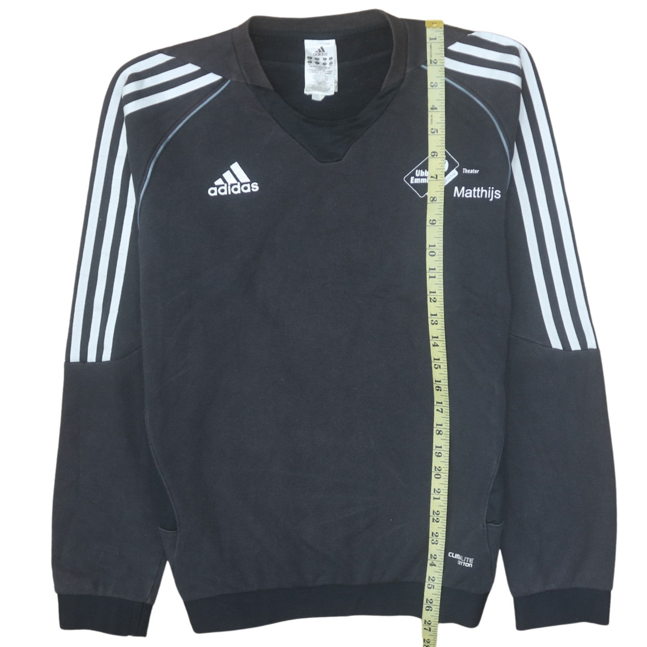 Adidas Men's Black Pullover Sweatshirt M Climalite Football Training Top