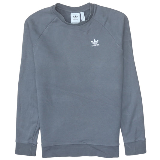 Adidas Men's Grey Crew Neck Pullover Sweatshirt Size S