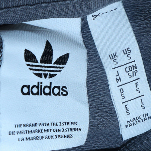 Adidas Men's Grey Crew Neck Pullover Sweatshirt Size S