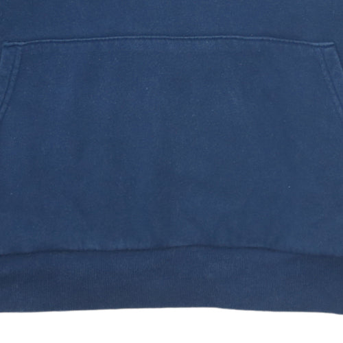 Under Armour Boys Navy Blue Pullover Hoodie YXL 158-170 ColdGear Fleece