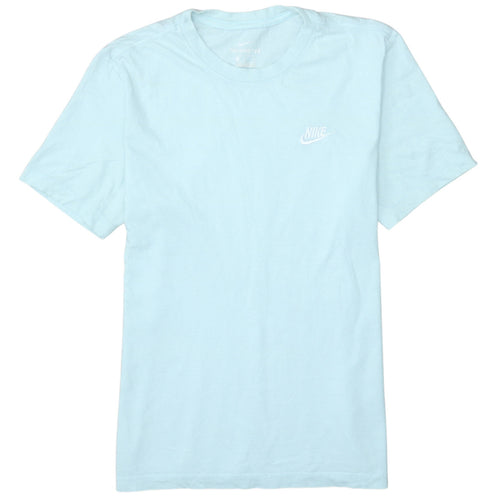 Nike Women Blue Basic Short Sleeve T-Shirt Size M