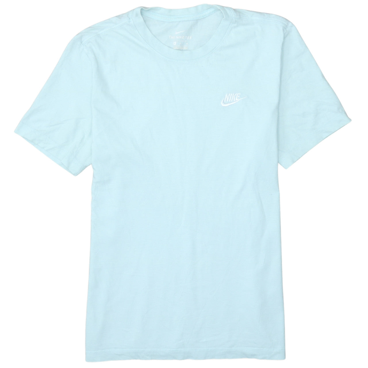 Nike Women Blue Basic Short Sleeve T-Shirt Size M