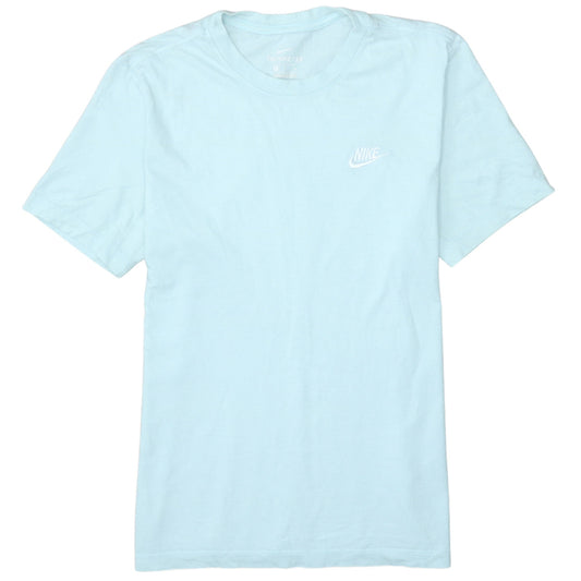 Nike Women Blue Basic Short Sleeve T-Shirt Size M
