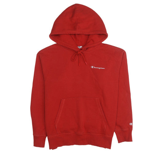 Champion Women's Red Pullover Hoodie Medium Fleece Casual Sweatshirt