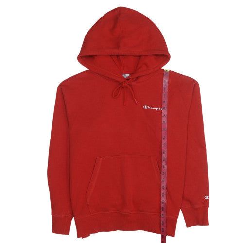 Champion Women's Red Pullover Hoodie Medium Fleece Casual Sweatshirt