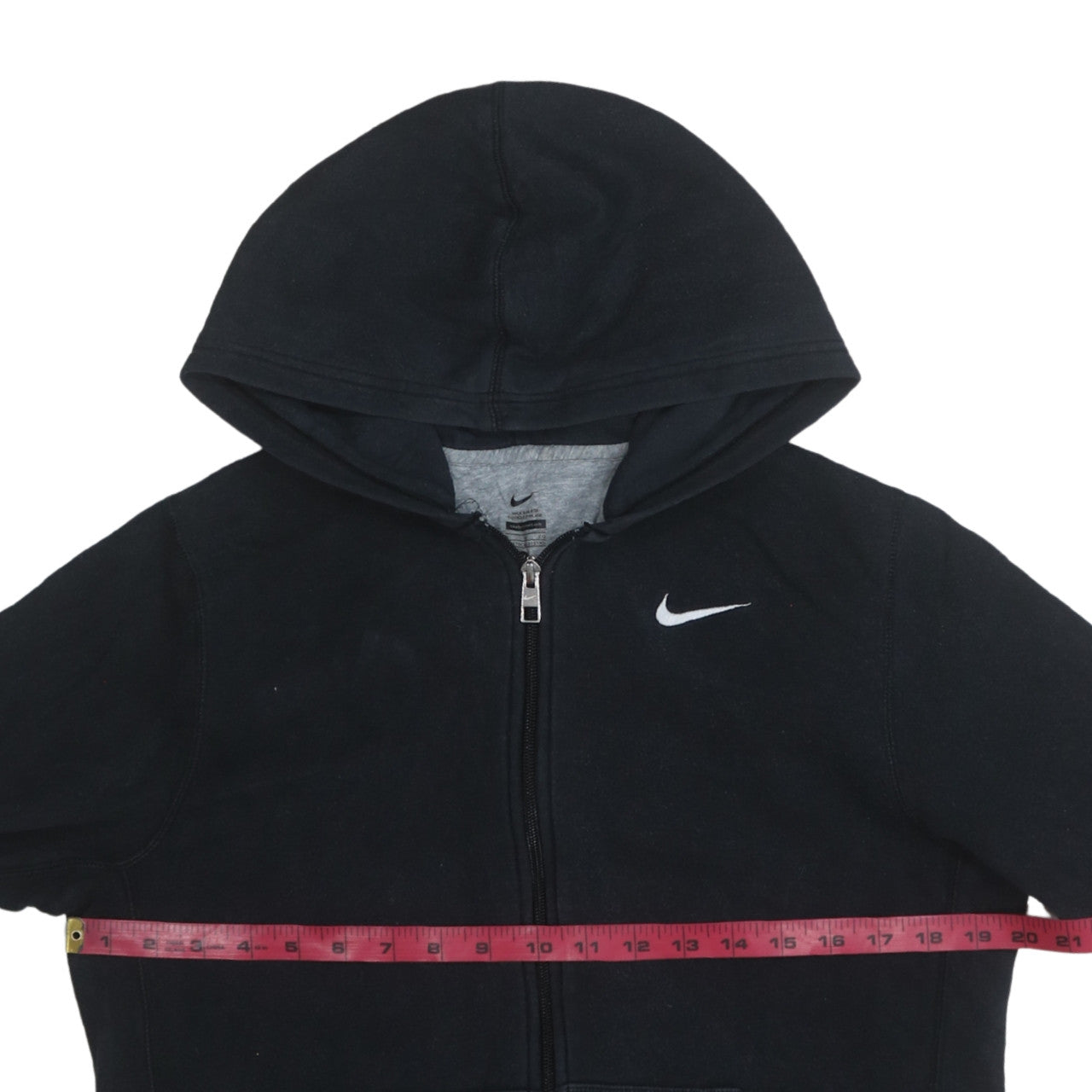 Nike Teens Black Full Zip Hoodie XL Fleece Sweatshirt
