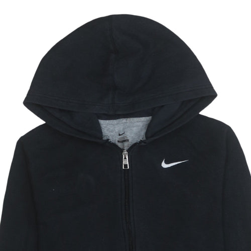 Nike Teens Black Full Zip Hoodie XL Fleece Sweatshirt