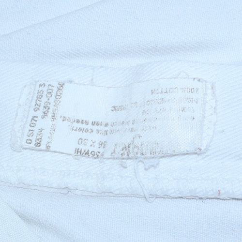 Wrangler Men's White Straight Leg Denim Jeans Size Regular