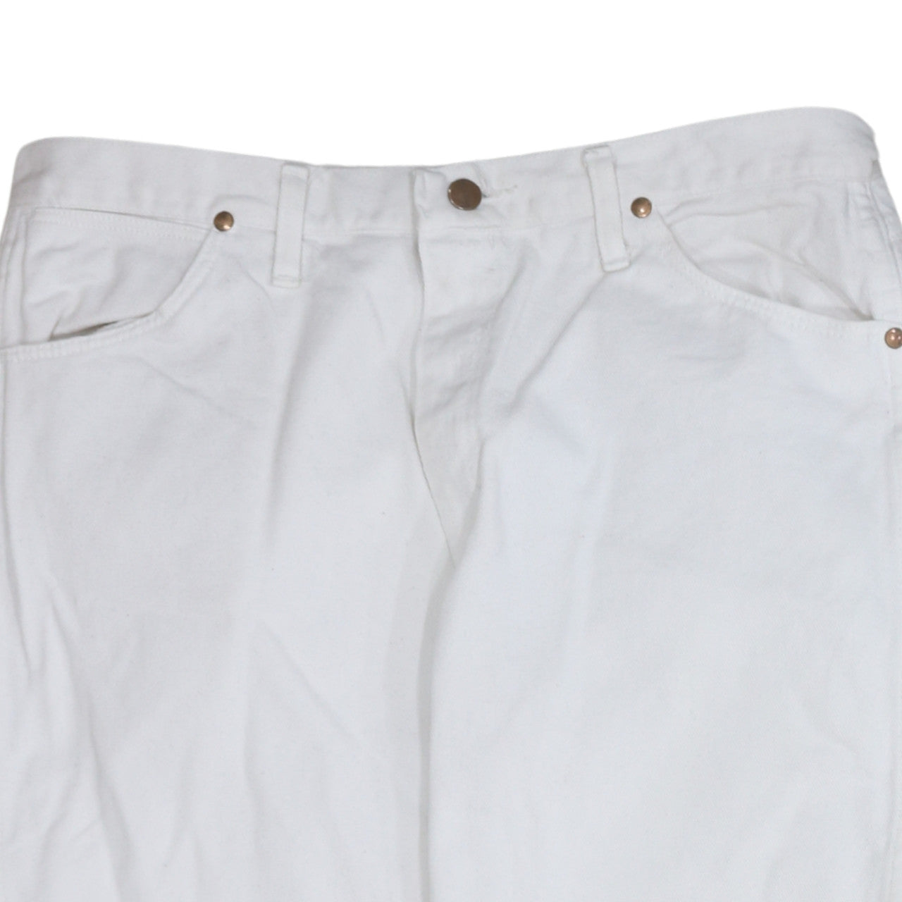 Wrangler Men's White Straight Leg Denim Jeans Size Regular