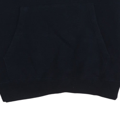 Champion Men's Black Medium Pullover Hoodie with Embroidered Logo
