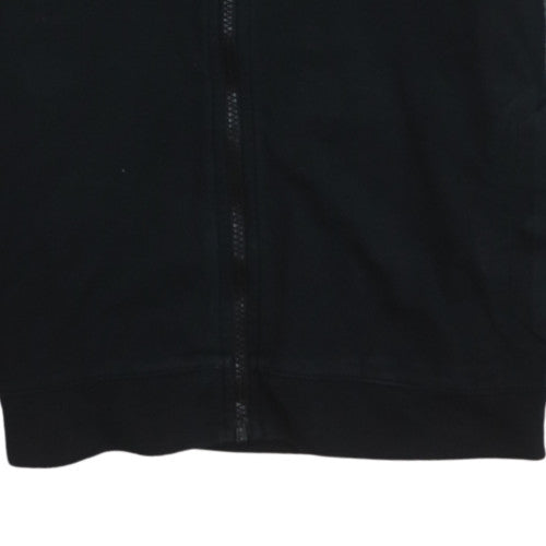 Nike Boys Black XL Full Zip Hoodie with White Logo - 13-15 Years