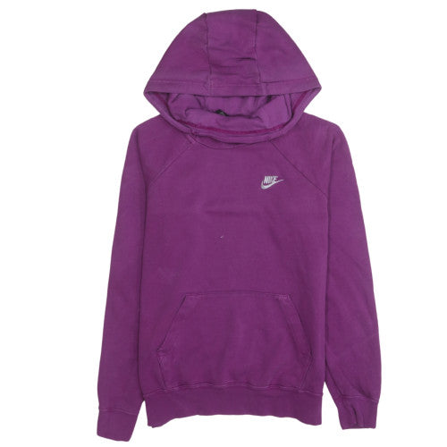 Nike Women Purple Small Pullover Hoodie 100% Cotton Casual Sweatshirt