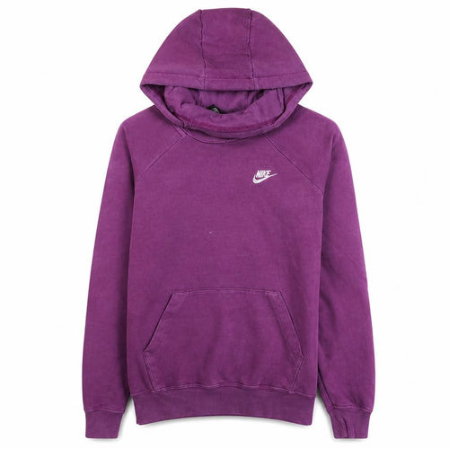 Nike Women Purple Small Pullover Hoodie 100% Cotton Casual Sweatshirt