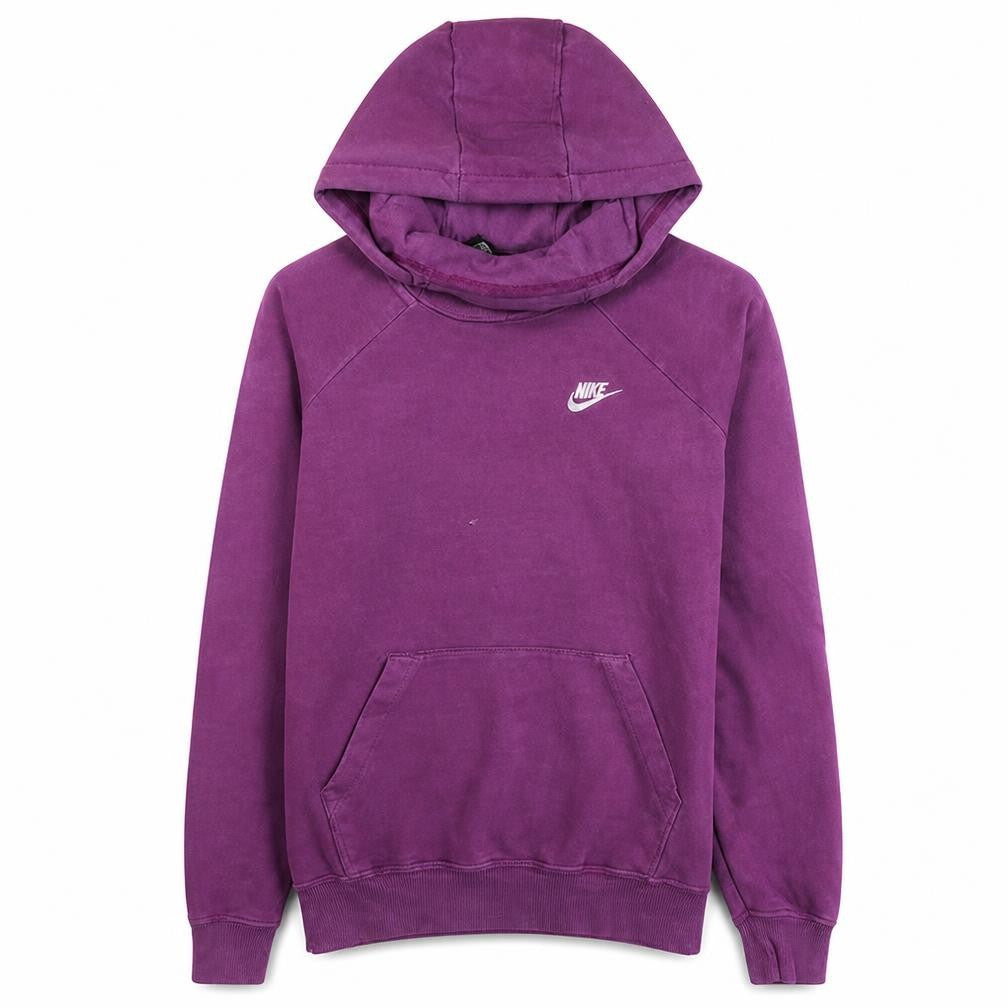 Nike Women Purple Small Pullover Hoodie 100% Cotton Casual Sweatshirt