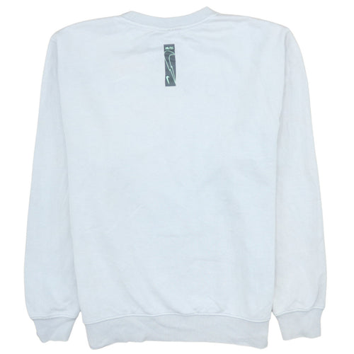 Nike Men’s White Logo Crew Neck Sweatshirt M Regular Fit