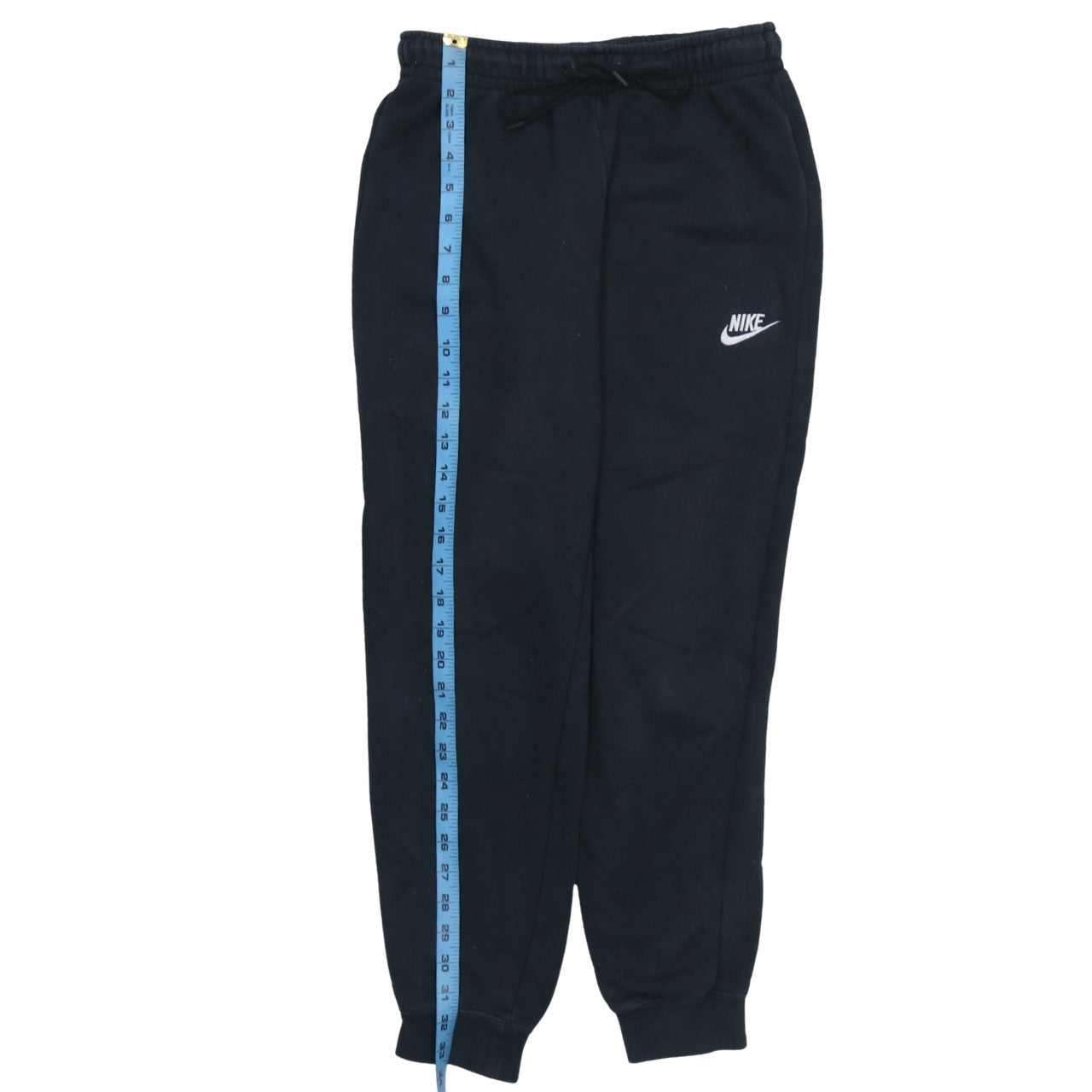 Nike Men Black Sweatpants Small Fleece Joggers Elastic Waist