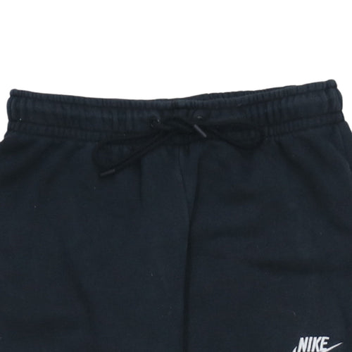 Nike Men Black Sweatpants Small Fleece Joggers Elastic Waist