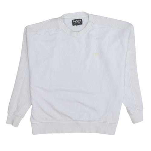 Barbour International Women's White Size 10 Pullover Sweatshirt