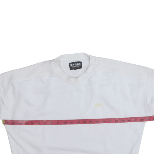 Barbour International Women's White Size 10 Pullover Sweatshirt