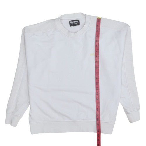Barbour International Women's White Size 10 Pullover Sweatshirt