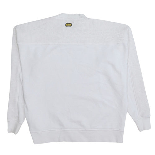Barbour International Women's White Size 10 Pullover Sweatshirt