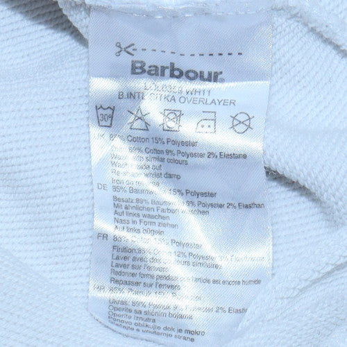 Barbour International Women's White Size 10 Pullover Sweatshirt
