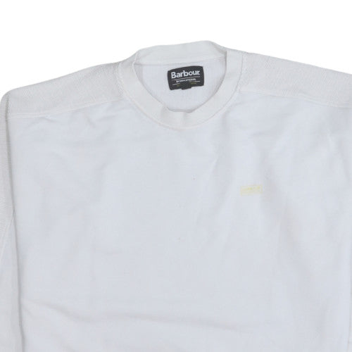 Barbour International Women's White Size 10 Pullover Sweatshirt