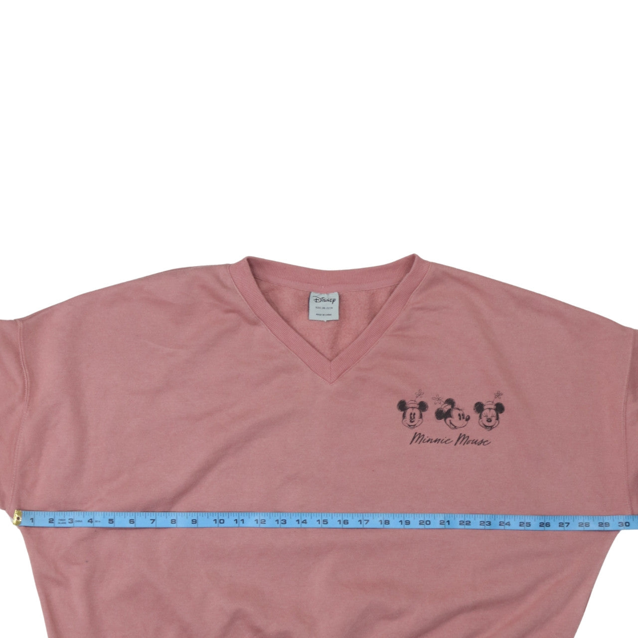 Disney Primark Women Pink 2XL Minnie Mouse Pullover Sweatshirt